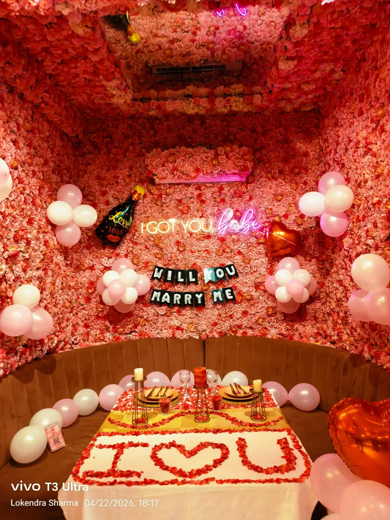 Romantic Proposal Setup